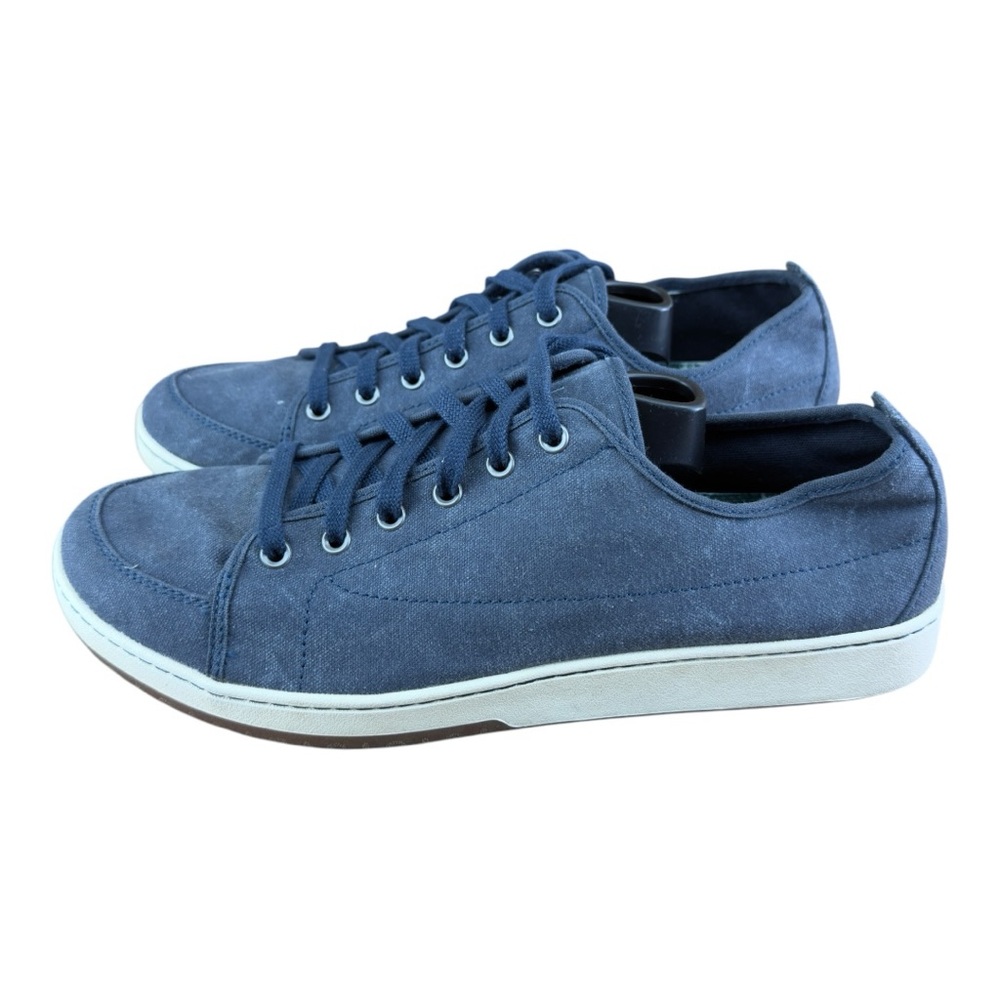 L.L. Bean Mens Campside 505885 Gray Lace Up Casual Canvas Shoes Size 12